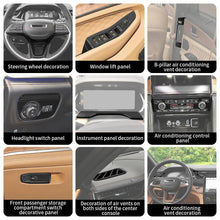 For 2022+ Jeep Grand Cherokee L 18 x Inner Center Consol Dash Decor Cover Trim Kit RT-TCZ