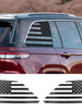 For 2022+ Jeep Grand Cherokee L Rear Window Decals Sticker Trim US Flag RT-TCZ