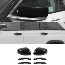 For 2022+ Jeep Grand Cherokee L Rearview Side Mirror Cover & Door Handles Trim RT-TCZ