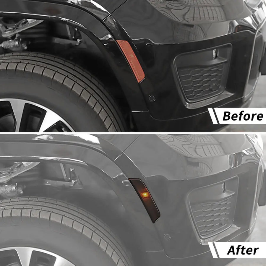 Smoked Front Wheel Eyebrow Light Cover Trim for Jeep Grand