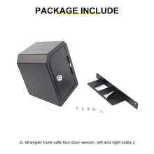 For 2024+ Jeep Wrangler JL 4-Door Version Interior Rear Cargo Safe Box Storage Combination Key Lock RT-TCZ