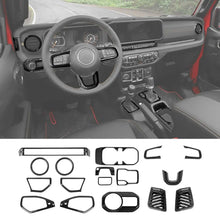 For 2024+ Jeep Wrangler JL/Gladiator JT 17 x Center Console/Roof Decoration Trim Kit RT-TCZ