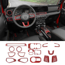 For 2024+ Jeep Wrangler JL/Gladiator JT 17 x Center Console/Roof Decoration Trim Kit RT-TCZ