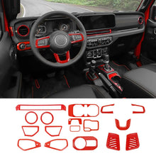 For 2024+ Jeep Wrangler JL/Gladiator JT 17 x Center Console/Roof Decoration Trim Kit RT-TCZ