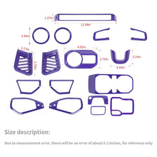 For 2024+ Jeep Wrangler JL/Gladiator JT 17 x Center Console/Roof Decoration Trim Kit RT-TCZ