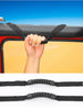 For 2024+ Jeep Wrangler JL/Gladiator JT 2 x Roll Bar Grab Handles Roof Top Paracord for Secure Grip, Essential Interior Accessories RT-TCZ