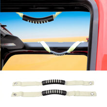 For 2024+ Jeep Wrangler JL/Gladiator JT 2 x Roll Bar Grab Handles Roof Top Paracord for Secure Grip, Essential Interior Accessories RT-TCZ