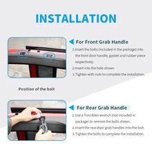 For 2024+ Jeep Wrangler JL/Gladiator JT 2 x Roll Bar Roof Top Paracord Grab Handles Grip US Flag RT-TCZ