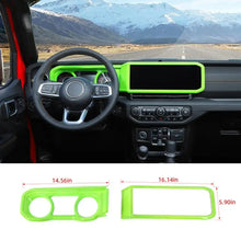 For 2024+ Jeep Wrangler JL/Gladiator JT 2x Dashboard Trim + Navigation Panel Cover Kit RT-TCZ