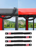 For 2024+ Jeep Wrangler JL/Gladiator JT 4 x Roll Bar Roof Top Paracord Grab Handles Grip US Flag 4-Door RT-TCZ