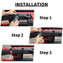 For 2024+ Jeep Wrangler JL/Gladiator JT 4 x Roll Bar Roof Top Paracord Grab Handles Grip US Flag 4-Door RT-TCZ