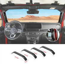 For 2024+ Jeep Wrangler JL/Gladiator JT A&B Pillar Grab Handles Cover Trim RT-TCZ