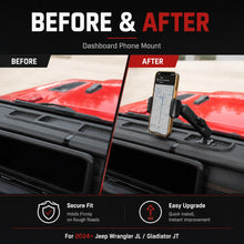 For 2024+ Jeep Wrangler JL/Gladiator JT Car Mobile Phone Mount Stand Holder RT-TCZ
