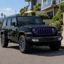 For 2024+ Jeep Wrangler JL/ Gladiator JT Grille Insert + Front Headlight Bezels Trim Kit RT-TCZ