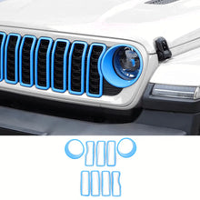 For 2024+ Jeep Wrangler JL/ Gladiator JT Grille Insert + Front Headlight Bezels Trim RT-TCZ