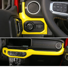 For 2024+ Jeep Wrangler JL/Gladiator JT Headlight & Air Conditioning Control & Passenger Handle Panel Trim RT-TCZ