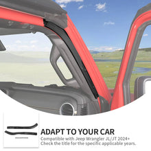 For 2024+ Jeep Wrangler JL/Gladiator JT New Front Door Weather Strip Seal Trim Kit RT-TCZ