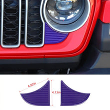 For 2024+ Jeep Wrangler JL/Gladiator JT Side Triangle Grill Trim Covers RT-TCZ