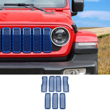 For 2024+ Jeep Wrangler JL/Gladiator JT Upgrade Front Honeycomb Mesh Grille Inserts Trim RT-TCZ