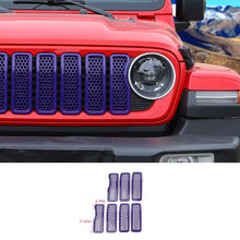 For 2024+ Jeep Wrangler JL/Gladiator JT Upgrade Front Honeycomb Mesh Grille Inserts Trim RT-TCZ