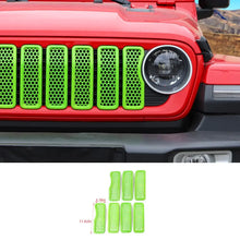 For 2024+ Jeep Wrangler JL/Gladiator JT Upgrade Front Honeycomb Mesh Grille Inserts Trim RT-TCZ