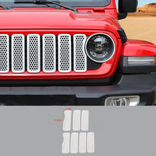 For 2024+ Jeep Wrangler JL/Gladiator JT Upgrade Front Honeycomb Mesh Grille Inserts Trim RT-TCZ