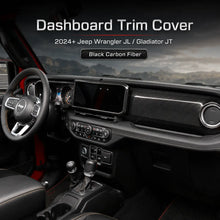 For 2024+ Jeep Wrangler JL JLU/Gladiator JT Dashboard & Navigation Panel Trim Cover Kit RT-TCZ