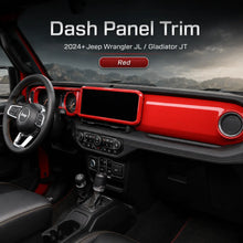 For 2024+ Jeep Wrangler JL JLU/Gladiator JT Dashboard & Navigation Panel Trim Cover Kit RT-TCZ