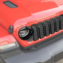 For 2024+ Jeep Wrangler JL/JT Gliadiator Front Bird Headlight /Grille Trim Circle Cover Exterior Accessories RT-TCZ