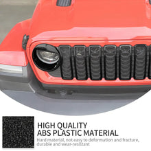 For 2024+ Jeep Wrangler JL/JT Gliadiator Front Bird Headlight /Grille Trim Circle Cover Exterior Accessories RT-TCZ