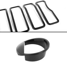 For 2024+ Jeep Wrangler JL/JT Gliadiator Front Bird Headlight /Grille Trim Circle Cover Exterior Accessories RT-TCZ