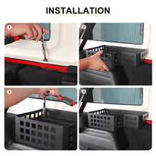 For 2024+ Jeep Wrangler JL Rear Trunk Side Cargo Holder Storage Organizer Box RT-TCZ