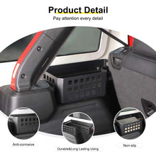 For 2024+ Jeep Wrangler JL Rear Trunk Side Cargo Holder Storage Organizer Box RT-TCZ