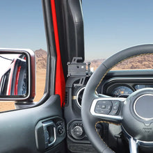 For 2024+ Jeep Wrangler JL & Gladiator JT A-Pillar Grab-Handle Phone Holder Mount Stand RT-TCZ