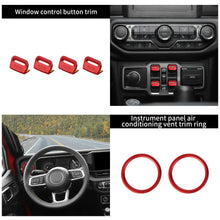 For 2024+ Jeep Wrangler JL & Gladiator JT Aluminum Air Vent & Center Console Control Trim Cover Kit RT-TCZ