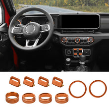 For 2024+ Jeep Wrangler JL & Gladiator JT Aluminum Air Vent & Center Console Control Trim Cover Kit RT-TCZ