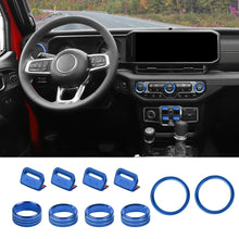 For 2024+ Jeep Wrangler JL & Gladiator JT Aluminum Air Vent & Center Console Control Trim Cover Kit RT-TCZ