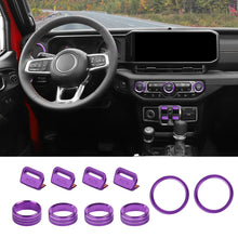 For 2024+ Jeep Wrangler JL & Gladiator JT Aluminum Air Vent & Center Console Control Trim Cover Kit RT-TCZ
