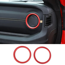 For 2024+ Jeep Wrangler JL & Gladiator JT Dashboard Panel Air Conditioning Vent Trim Ring 2PCS Aluminum Alloy RT-TCZ