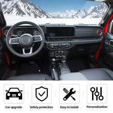 For 2024+ Jeep Wrangler JL & Gladiator JT Dashboard Panel Air Conditioning Vent Trim Ring 2PCS Aluminum Alloy RT-TCZ