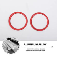 For 2024+ Jeep Wrangler JL & Gladiator JT Dashboard Panel Air Conditioning Vent Trim Ring 2PCS Aluminum Alloy RT-TCZ