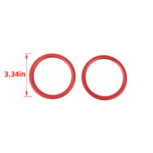 For 2024+ Jeep Wrangler JL & Gladiator JT Dashboard Panel Air Conditioning Vent Trim Ring 2PCS Aluminum Alloy RT-TCZ