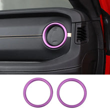 For 2024+ Jeep Wrangler JL & Gladiator JT Dashboard Panel Air Conditioning Vent Trim Ring 2PCS Aluminum Alloy RT-TCZ