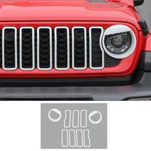 For 2024+ Jeep Wrangler JL & Gladiator JT Front Bird Headlight & Grille Trim Circle Cover RT-TCZ