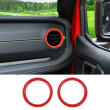 For 2024+ Jeep Wrangler JL & Gladiator JT Instrument Panel Dashboard Air Conditioning Vent Trim Ring 2PCS Style A RT-TCZ