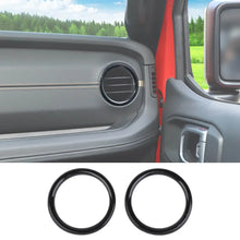 For 2024+ Jeep Wrangler JL & Gladiator JT Instrument Panel Dashboard Air Conditioning Vent Trim Ring 2PCS Style A RT-TCZ