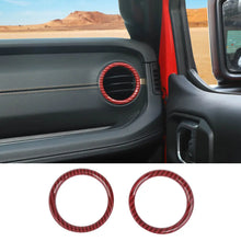 For 2024+ Jeep Wrangler JL & Gladiator JT Instrument Panel Dashboard Air Conditioning Vent Trim Ring 2PCS Style A RT-TCZ