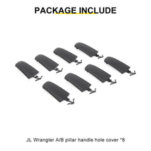 For 2024+ Jeep Wrangler JL & Gladiator JT Interior A/B Pillar Grab Handle Hole Trim Cover (8 pcs) RT-TCZ