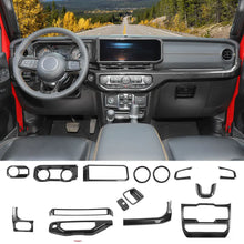 For 2024+ Jeep Wrangler JL & Gladiator JT Interior Center Console Cover Trim Kit (15 pcs) RT-TCZ