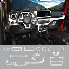 For 2024+ Jeep Wrangler JL & Gladiator JT Interior Center Console Cover Trim Kit (15 pcs) RT-TCZ